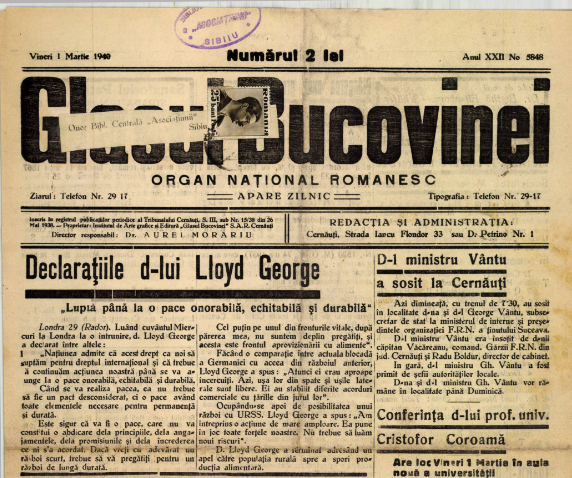 La presse ancienne roumaine avec Arcanum: